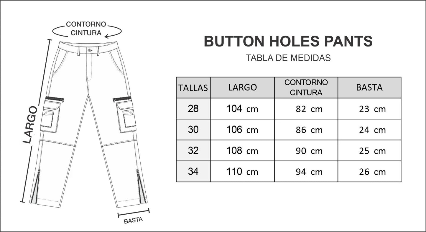 BUTTON HOLES PANTS